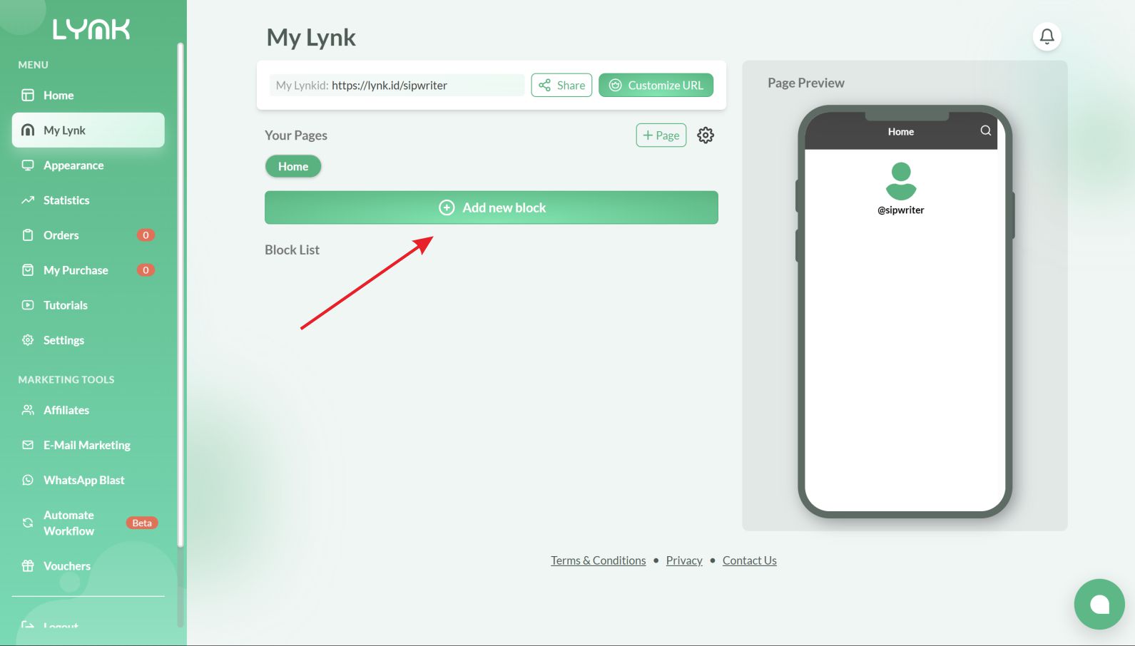 Membuat Halaman Utama dan Link Produk