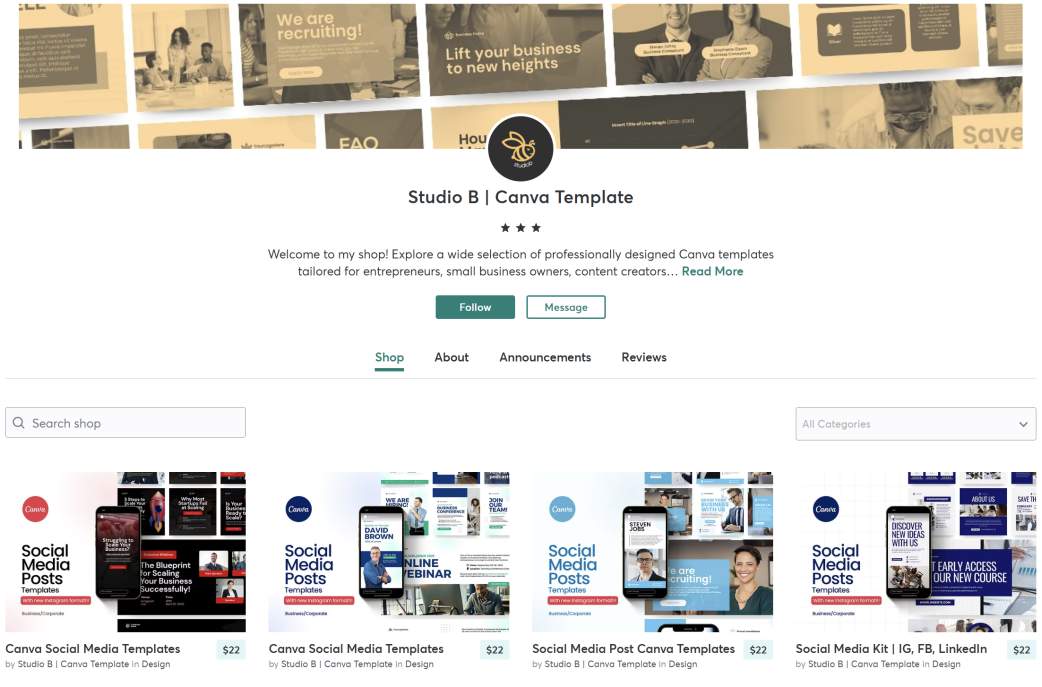 Tampilan Toko yang User Friendly