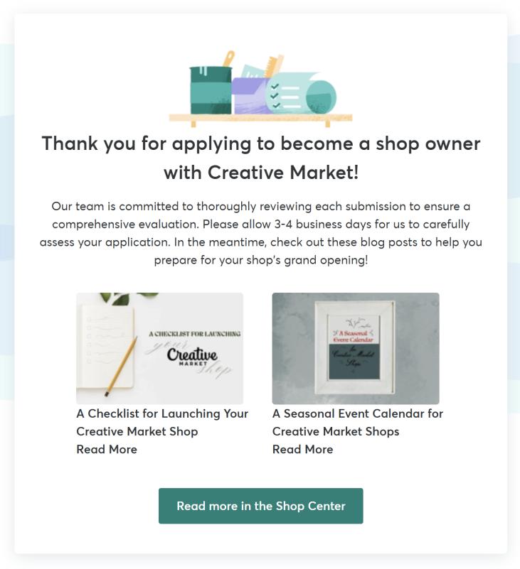 Tunggu persetujuan dari pihak Creative Market