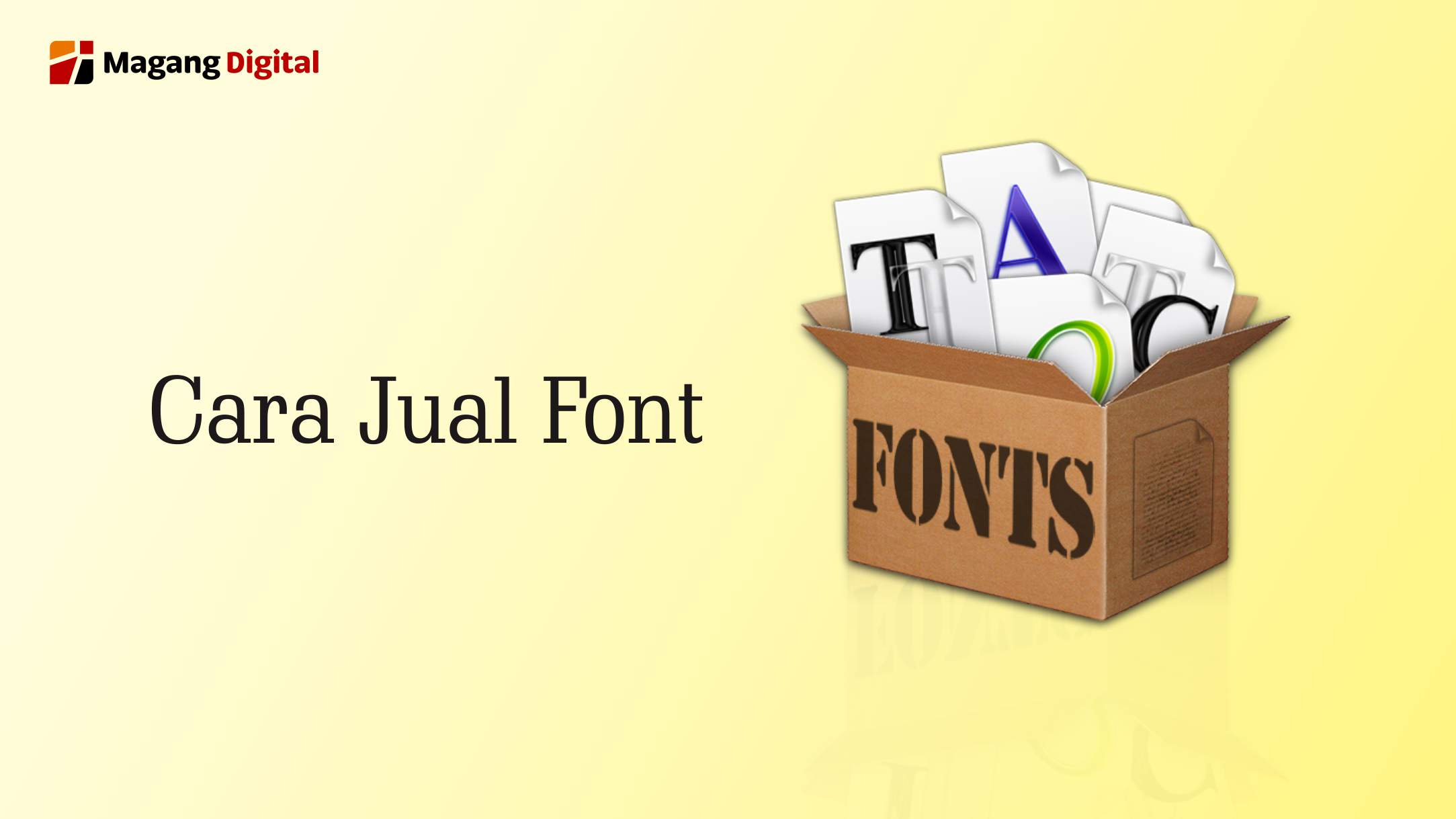 cara jual font