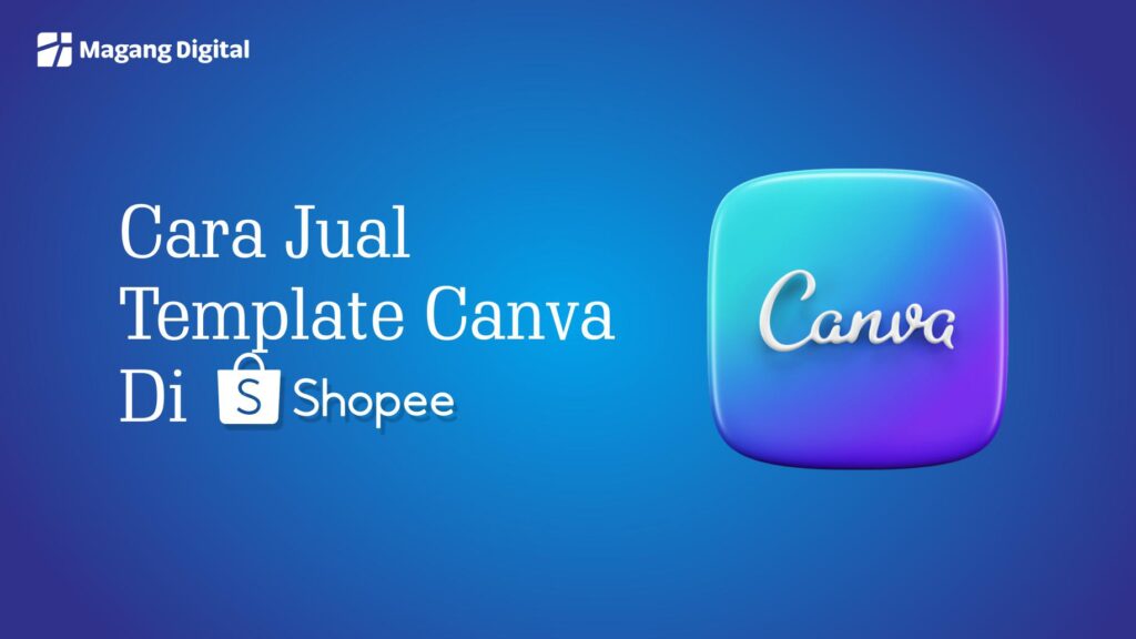 cara jual template canva di shopee