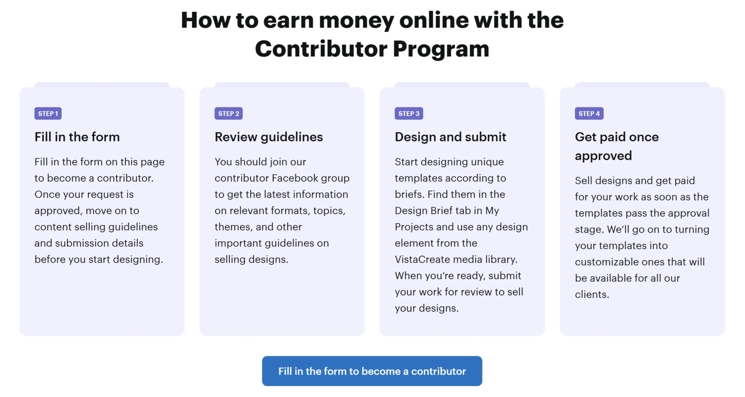 Cara Mendaftar VistaCreate Contributor