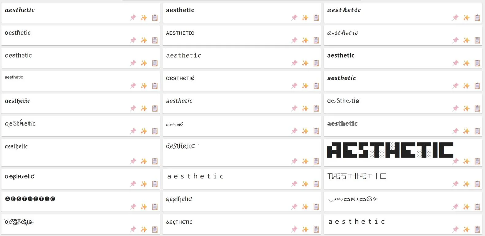 Gunakan Font yang Estetik