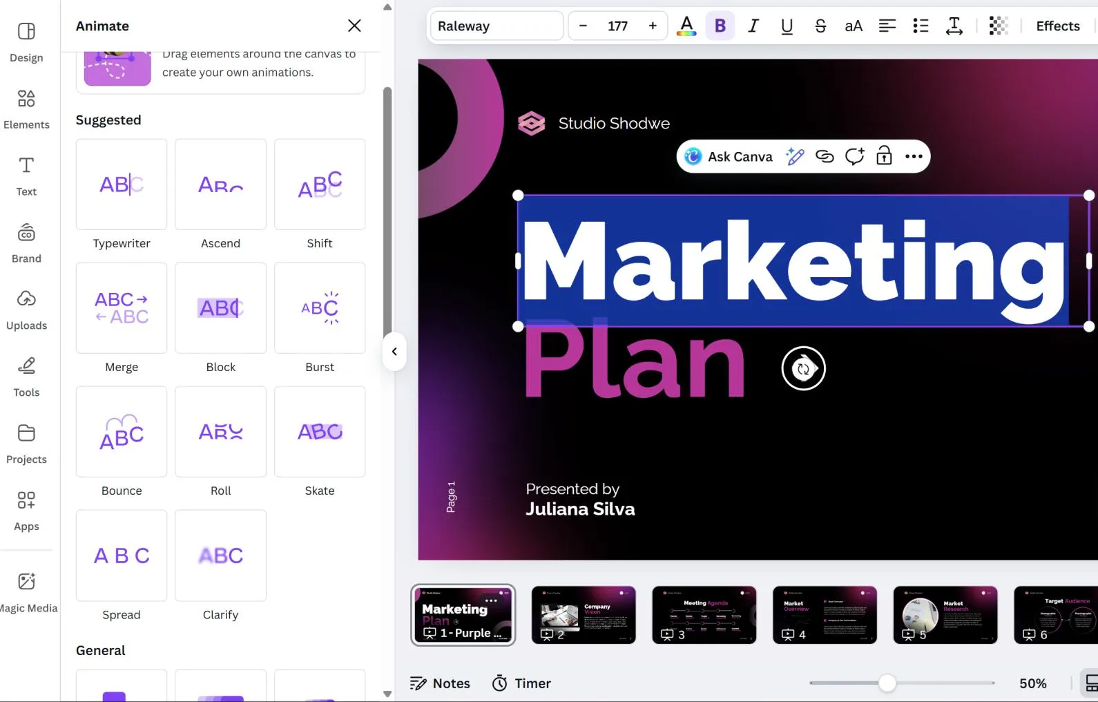 Menambahkan Efek Animasi