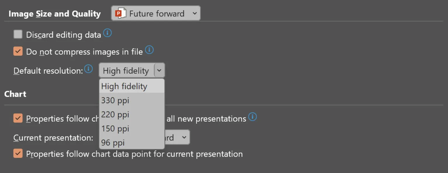Mengecilkan Resolusi Slide