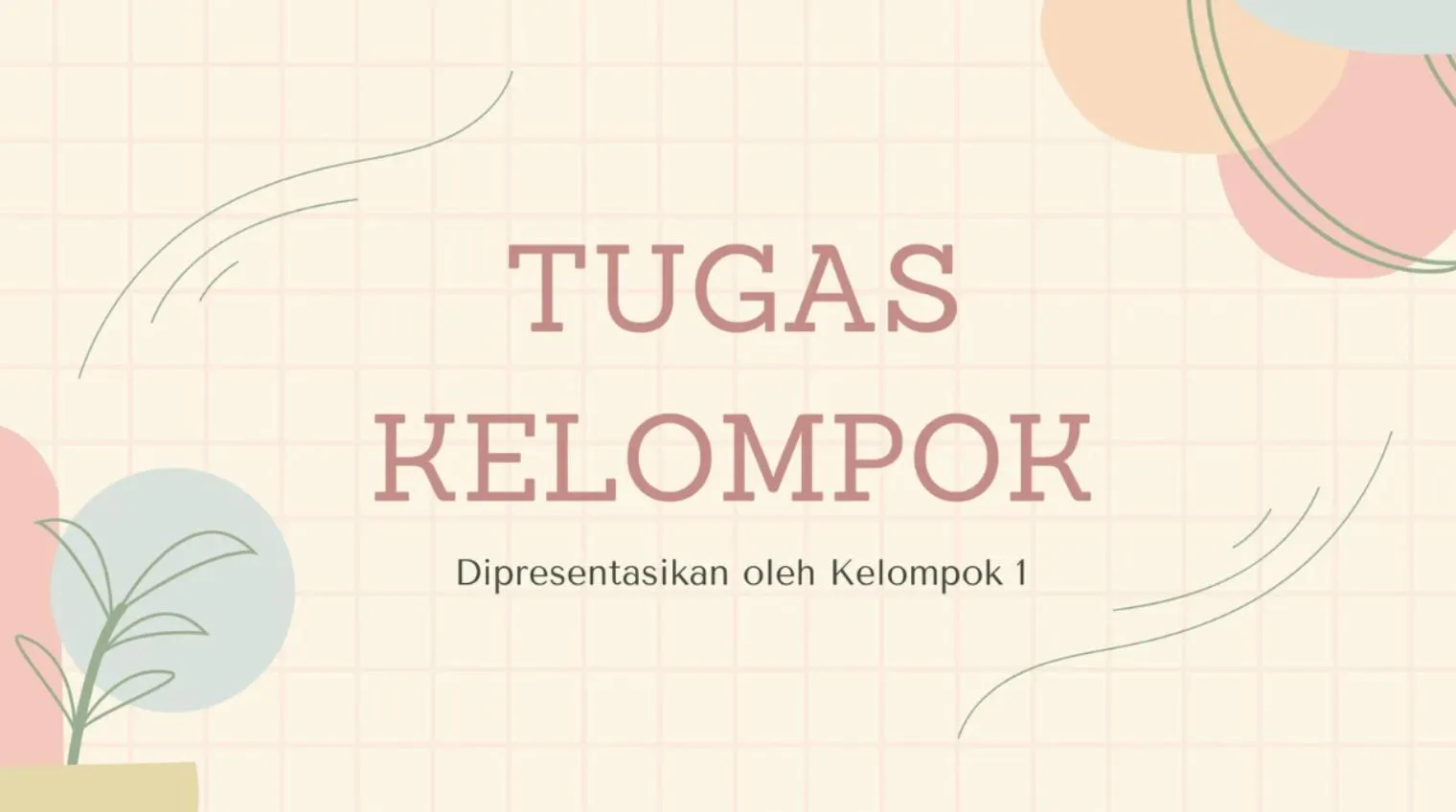 Template PPT Krem dan Merah Muda Estetik