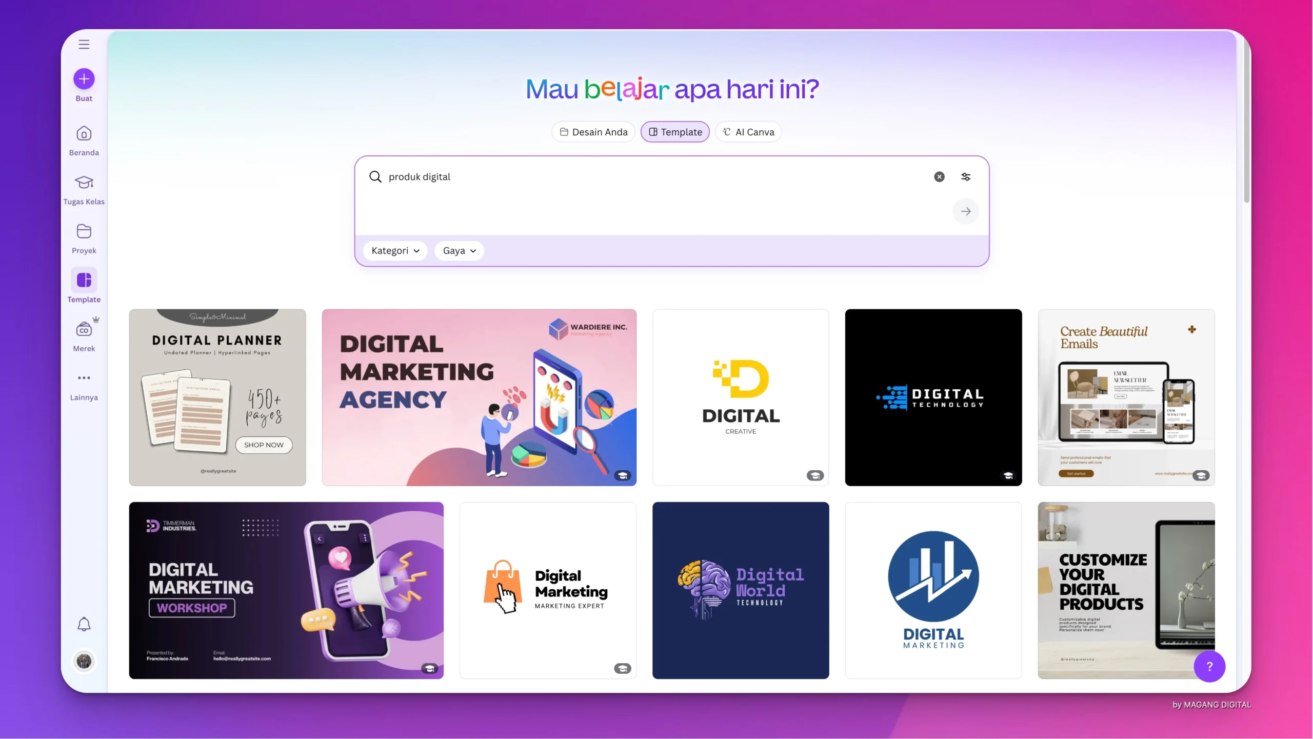 Cara Membuat Produk Digital di Canva