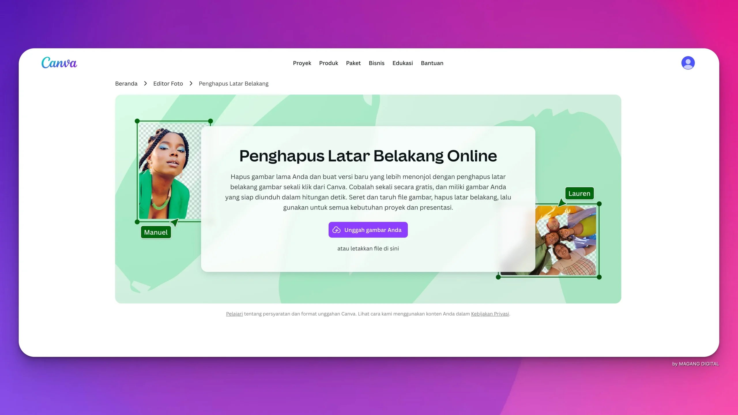 Cara Menghapus Latar Belakang Foto di Canva