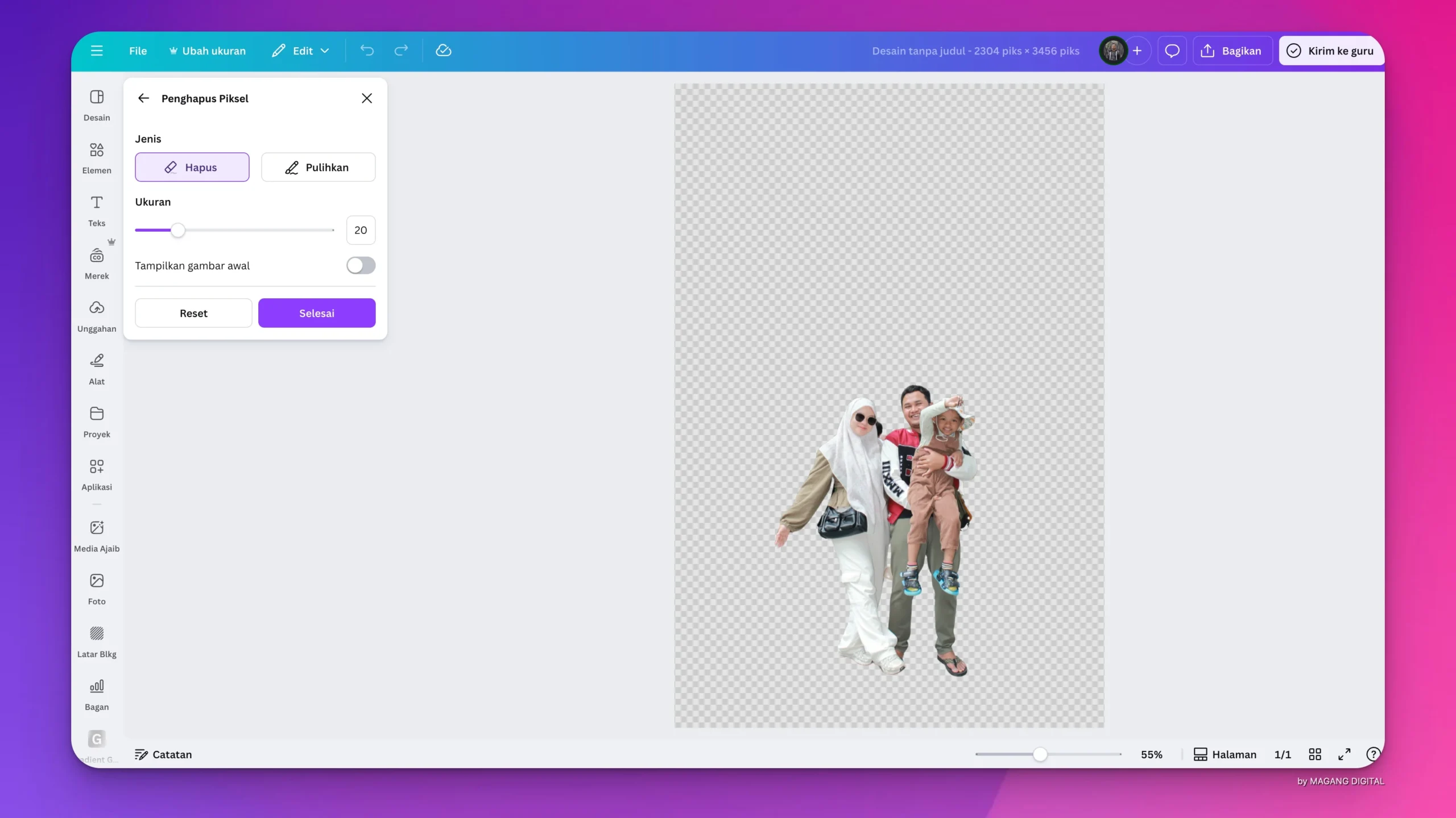 Cara Menghapus Latar Belakang Foto di Canva