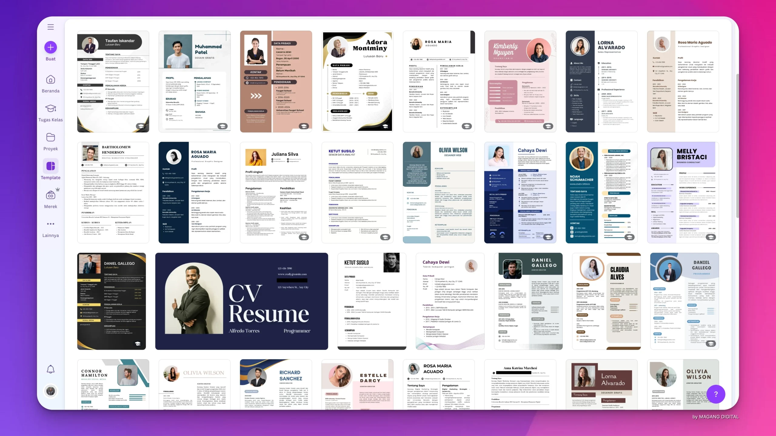 Cara Membuat Curriculum Vitae di Canva