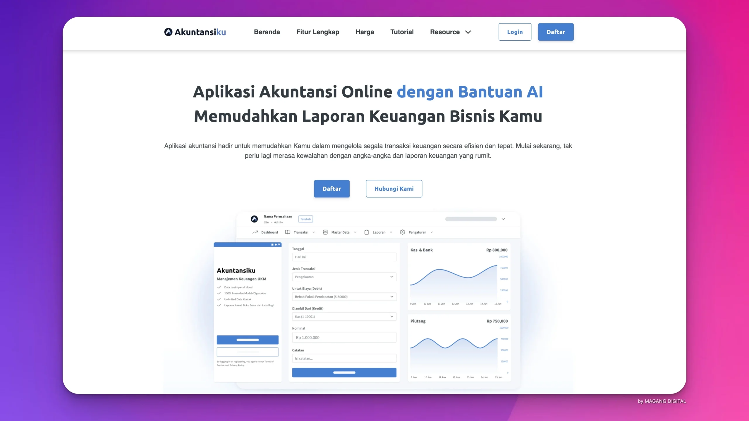Aplikasi Keuangan Digital untuk UMKM