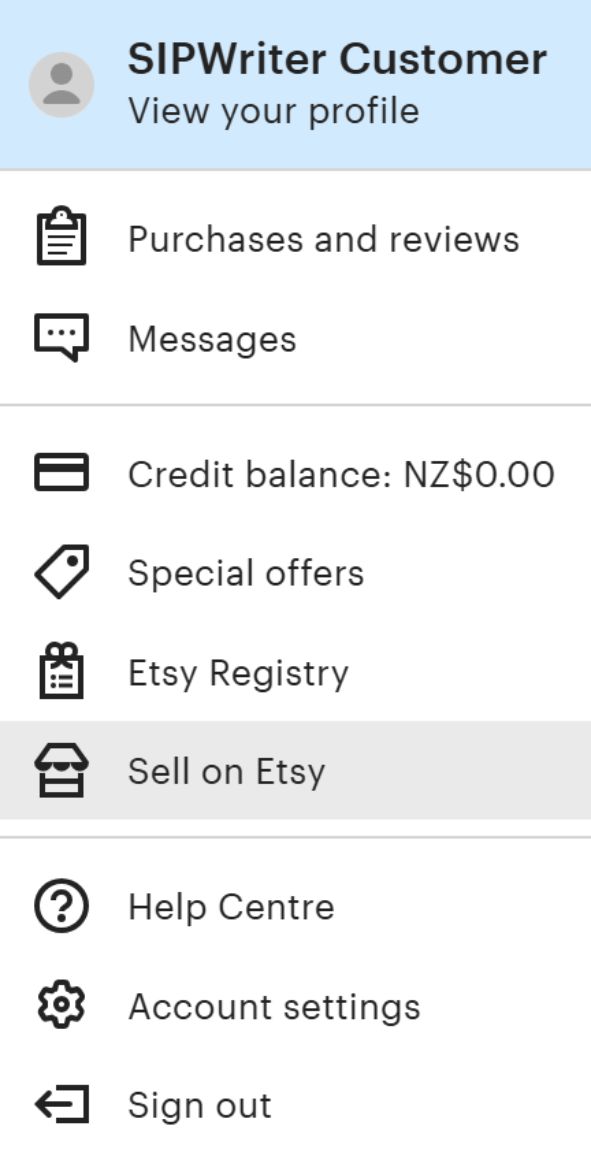 Sell on Etsy