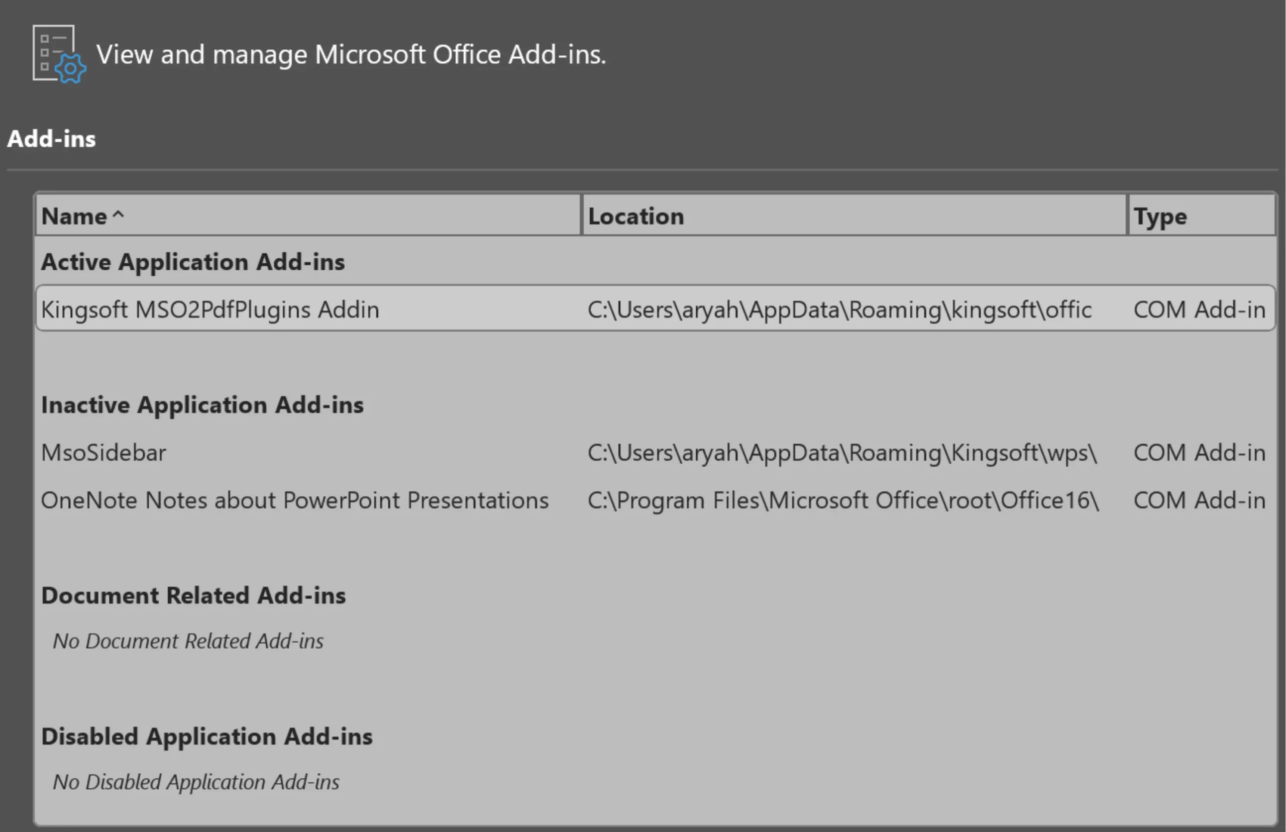 Add-ins PowerPoint