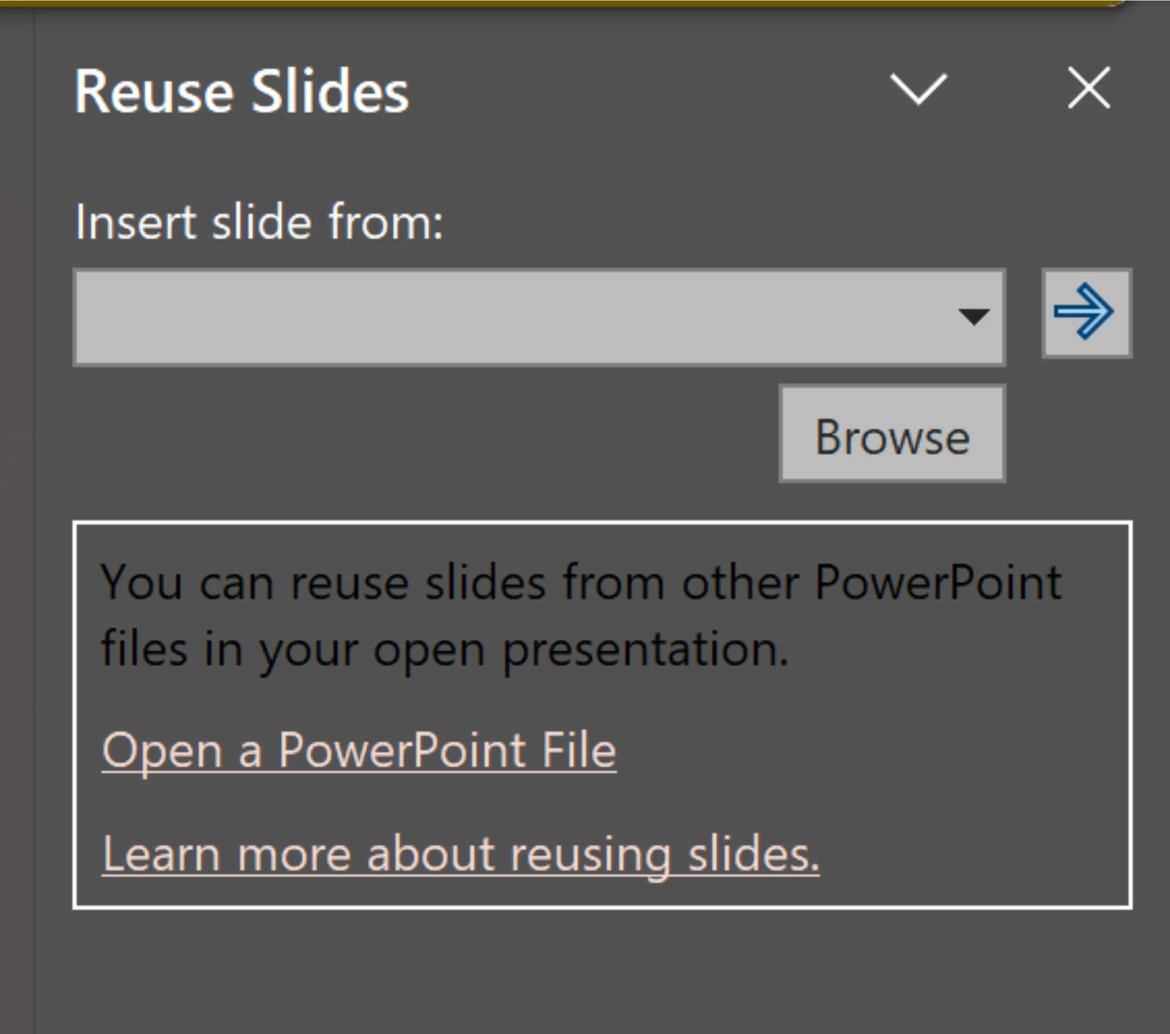 Menu Reuse Slide